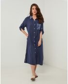 Robe 100% Lin Tilila marine