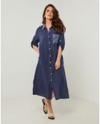 Robe 100% Lin Tilila marine