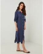 Robe 100% Lin Tilila marine