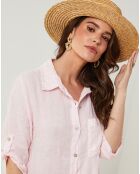 Robe 100% Lin Tilila rose