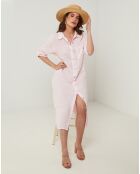 Robe 100% Lin Tilila rose