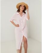 Robe 100% Lin Tilila rose