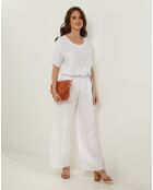 T-Shirt 100% Lin Sandra blanc
