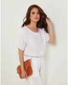 T-Shirt 100% Lin Sandra blanc