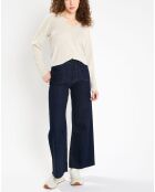 Pull 100% Cachemire Zocon col V gris clair