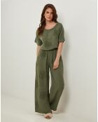 T-Shirt 100% Lin Sandra kaki