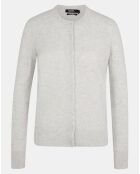 Cardigan 100% Cachemire Zacao gris clair