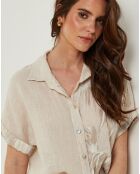 Chemise 100% Lin Adeline beige