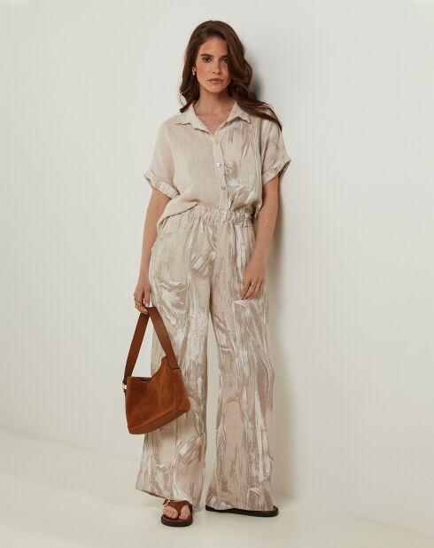 Chemise 100% Lin Adeline beige