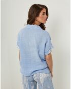 Chemise 100% Lin Adeline ciel
