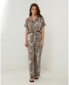 Chemise 100% Lin Adeline taupe
