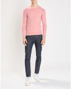 Pull 100% Cachemire Nachve col V rose