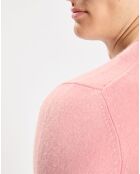Pull 100% Cachemire Nachve col V rose