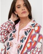 Chemise 100% Lin Daria rose