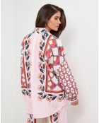 Chemise 100% Lin Daria rose