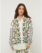 Chemise 100% Lin Daria verte