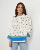 Chemise 100% Lin Benedicte bleue