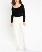 Pull en Laine & Cachemire Sacha col danseuse noir