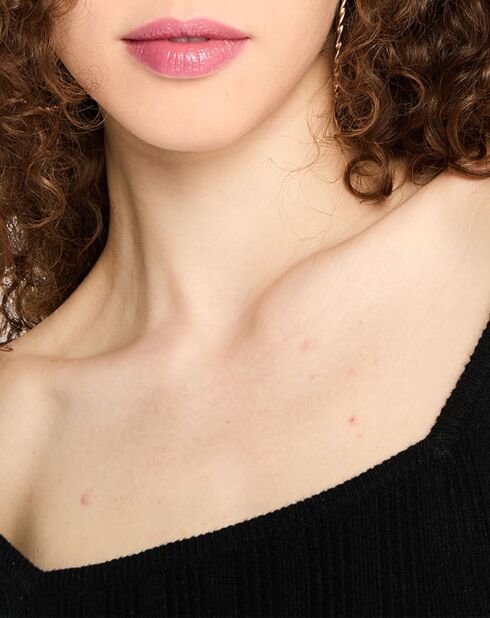 Pull en Laine & Cachemire Sacha col danseuse noir