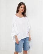 Top 100% Lin Johanna blanc