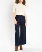 Pull en Laine & Cahchemire Tacha col danseuse écru