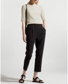 Pull en Laine & Cahchemire Tacha col danseuse écru