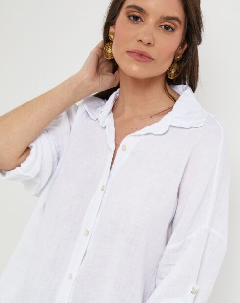 Chemise 100% Lin Melinda blanche