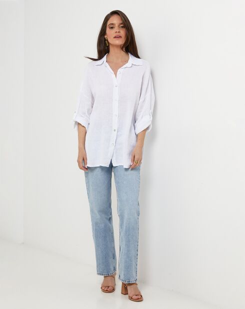 Chemise 100% Lin Melinda blanche