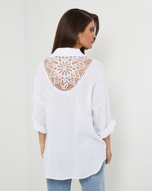 Chemise 100% Lin Melinda blanche