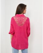 Chemise 100% Lin Melinda fushia