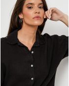 Chemise 100% Lin Melinda noire