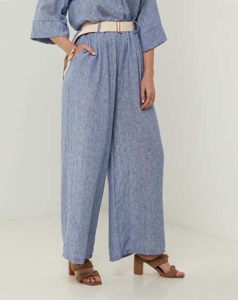 Pantalon 100% Lin Louane jean