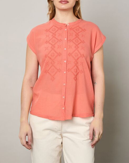 Chemise Teala corail