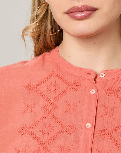 Chemise Teala corail