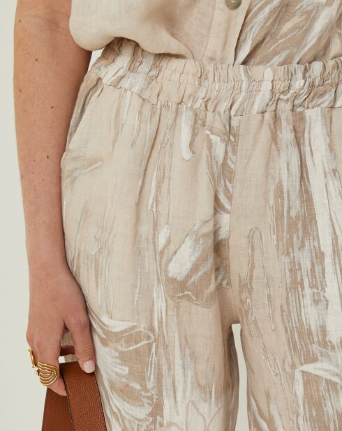 Pantalon 100% Lin Sophie beige