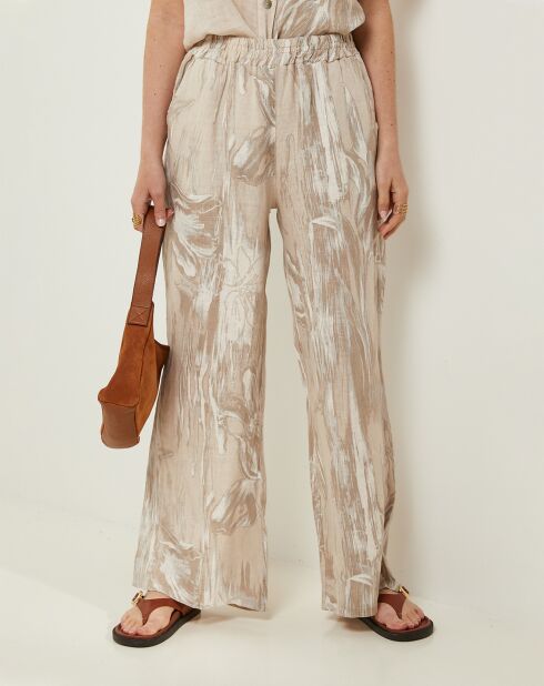 Pantalon 100% Lin Sophie beige