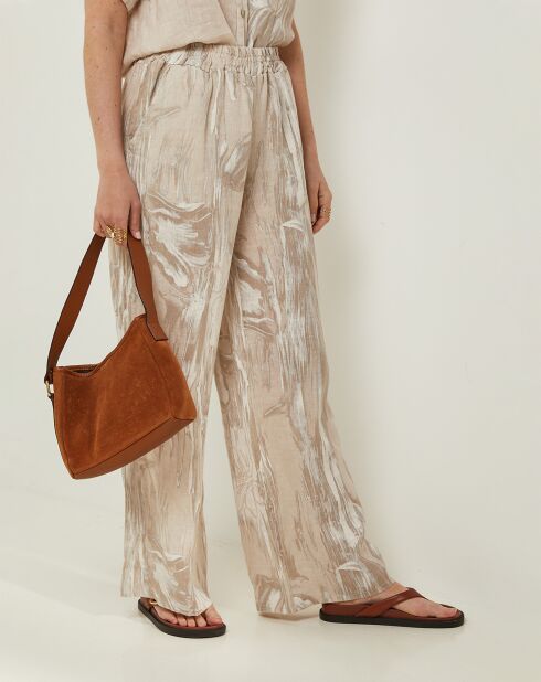 Pantalon 100% Lin Sophie beige