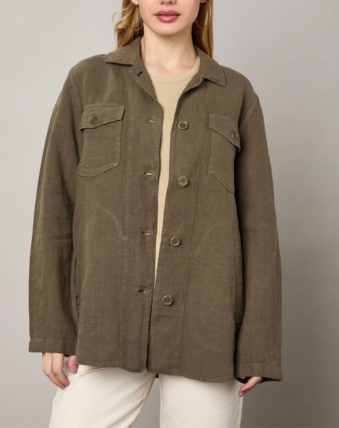 Veste 100% Lin Valentine army