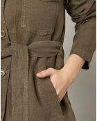 Veste 100% Lin Valentine army