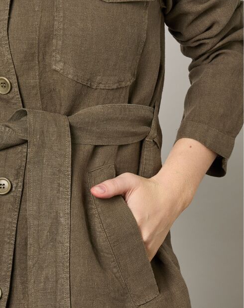 Veste 100% Lin Valentine army