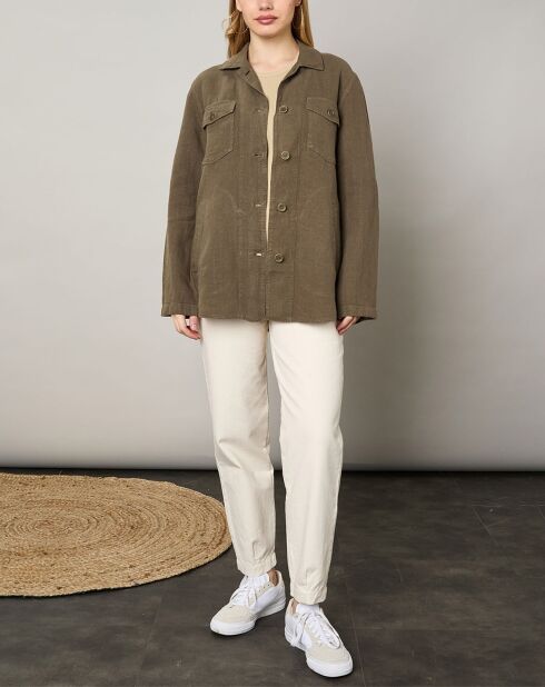 Veste 100% Lin Valentine army