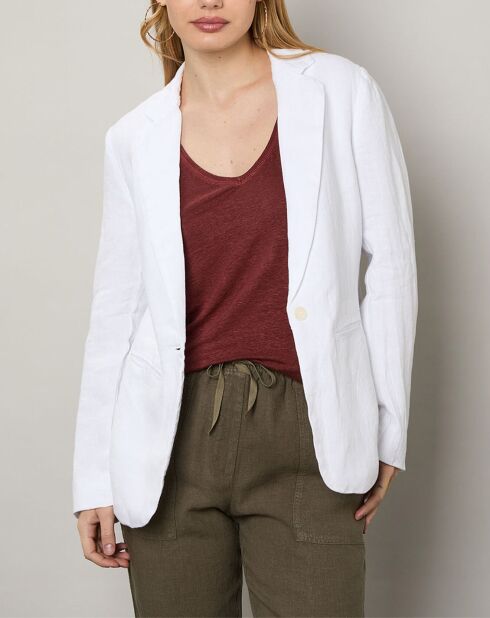 Veste 100% Lin Virna blanche