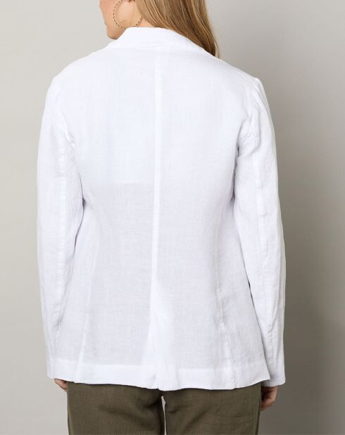 Veste 100% Lin Virna blanche