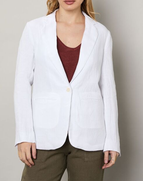 Veste 100% Lin Virna blanche