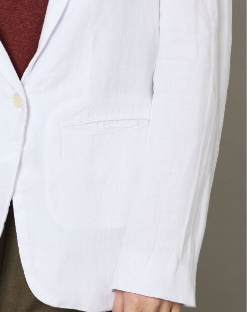 Veste 100% Lin Virna blanche