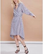 Robe Malorie Pastel rayée bleue