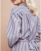 Robe Malorie Pastel rayée bleue