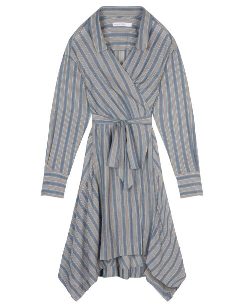 Robe Malorie Pastel rayée bleue