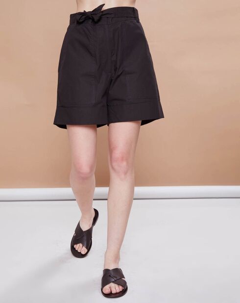 Short en Popeline Mano noir