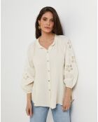 Chemise 100% Lin Ambre beige